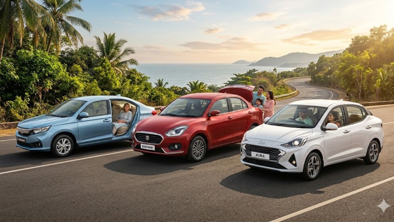 कम्फर्ट आणि मायलेजचा उत्तम कॉम्बिनेशन! 10 लाखांच्या बजेटमध्ये ‘या’ आहेत बेस्ट Sedan Cars