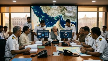 Strait of Hormuz Tension : आखातात 23000 भारतीय खलाशी, होमुर्जच्या सामुद्रधुनीत 24 जहाजे, केंद्राने परिस्थितीचा दिला आढावा