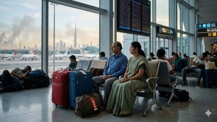 US-Israel Iran War: उरणचे दाम्पत्य अ‍ॅनिव्हर्सरीला गेले अन् दुबईत अडकले, युद्धजन्य परिस्थितीमुळे विमानसेवा बंद