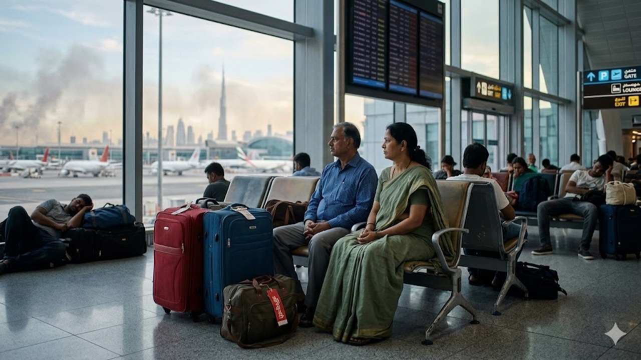 US-Israel Iran War: उरणचे दाम्पत्य अ‍ॅनिव्हर्सरीला गेले अन् दुबईत अडकले, युद्धजन्य परिस्थितीमुळे विमानसेवा बंद