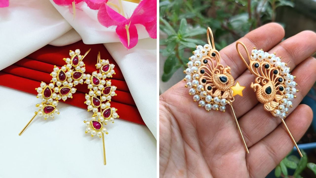 फॅशनच्या युगात केवळ कपड्यांमध्येच नाहीतर दागिन्यांमध्ये सुद्धा अनेक बदल होताना दिसत आहे. मोत्याचे एअरकफ्स घातल्यानंतर कान पूर्णपणे भरगच्च दिसतील. 