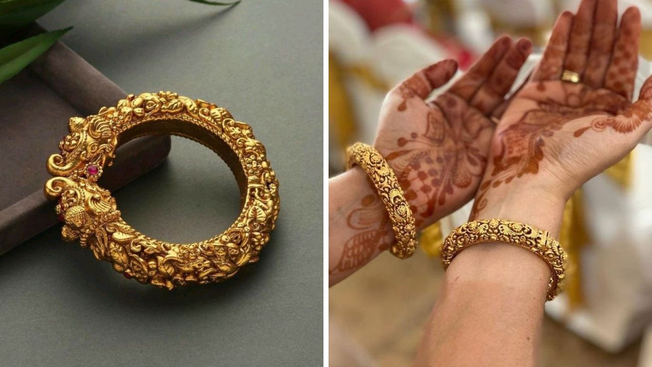 हल्ली प्रत्येकालाच लग्नसोहळ्यांमध्ये रॉयल दिसायचे असते. हिरव्या रंगाच्या काचेच्या बांगड्यांमध्ये अंबारी कडा उठावदार दिसतो. मोठा पण वजनाने हलका असलेल्या कड्यावर सुबक नक्षीकाम केले जाते. 