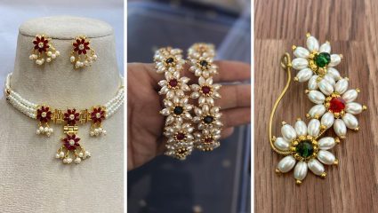 मोत्याच्या दागिन्यांचे सुंदर प्रकार! गुढी पाडव्यानिमित्त पारंपरिक ते मॉडर्न डिझाईन्सची पहा खास झलक