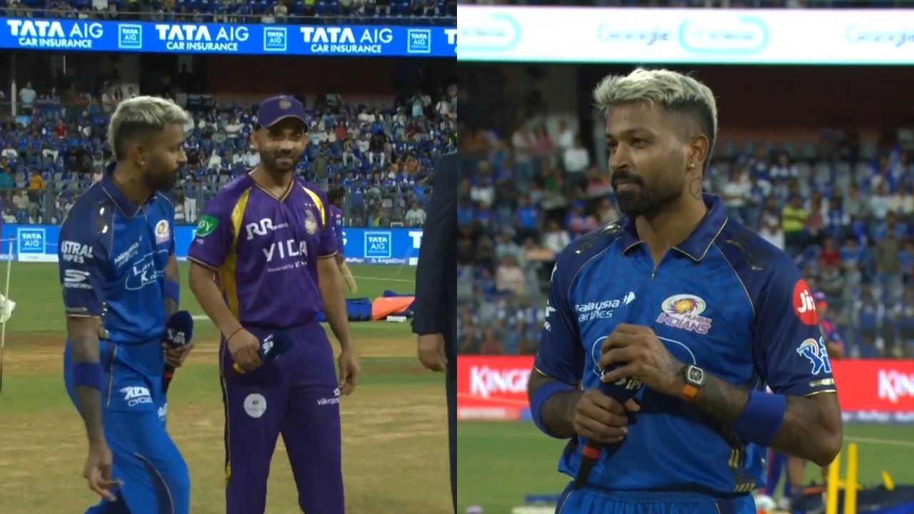 MI vs KKR : पुन्हा एकदा Mumbai Indians मॅच फिक्सिंगच्या जाळ्यात! Toss च्या वेळी का फिरवला कॅमेरा? सोशल मिडियावर रंगली चर्चा