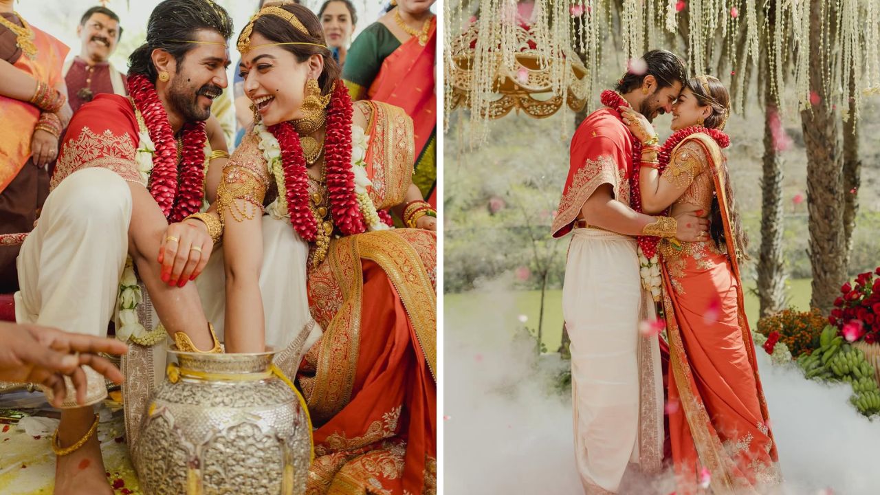 रश्मिकाने लग्नाच्या वेळी डोक्याला बांधलेल्या पिवळ्या पट्टीला नेथी चुट्टी असे म्हंटले जाते. तामिळ लग्न सोहळ्यात नेथी चुट्टीचे विशेष महत्व आहे. त्यामुळे रश्मिका मंदानाने सुद्धा  नेथी चुट्टी बांधली होती. 