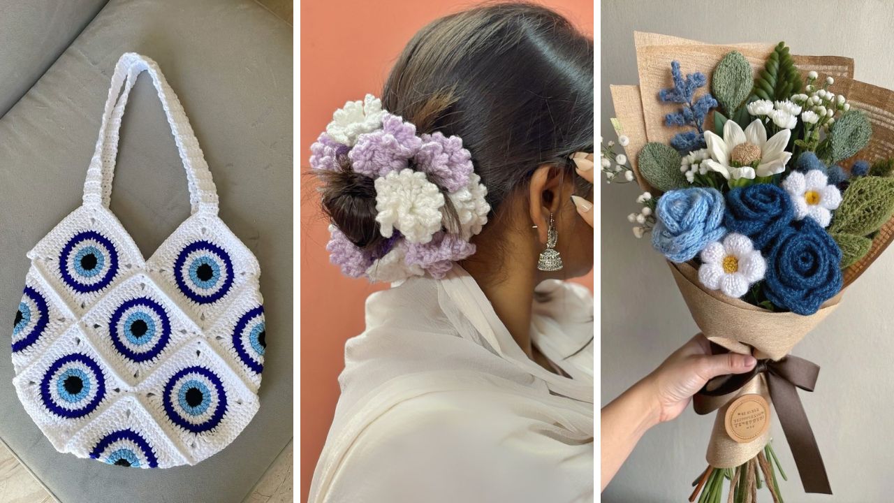 क्रोशापासून तयार करा सुंदर आणि आकर्षक डिझाईन; घर सजावटीपासून फॅशन अ‍ॅक्सेसरीजपर्यंत क्रिएटिव्ह प्रयोग