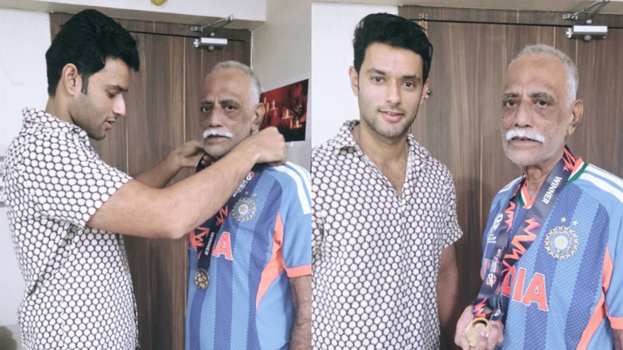 Shivam Dube: “माझ्या आयुष्यातील खरा हिरो”, घरी पोहोचताच शिवम दुबेने वडिलांना घातले वर्ल्ड कपचे मेडल; भावूक Video व्हायरल