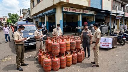 Chhatrapati Sambhajinagar: हॉटेलवर धाडी टाकत ३८ घरगुती गॅस सिलेंडर जप्त; जिल्ह्यात पुरवठा विभागाची मोठी कारवाई