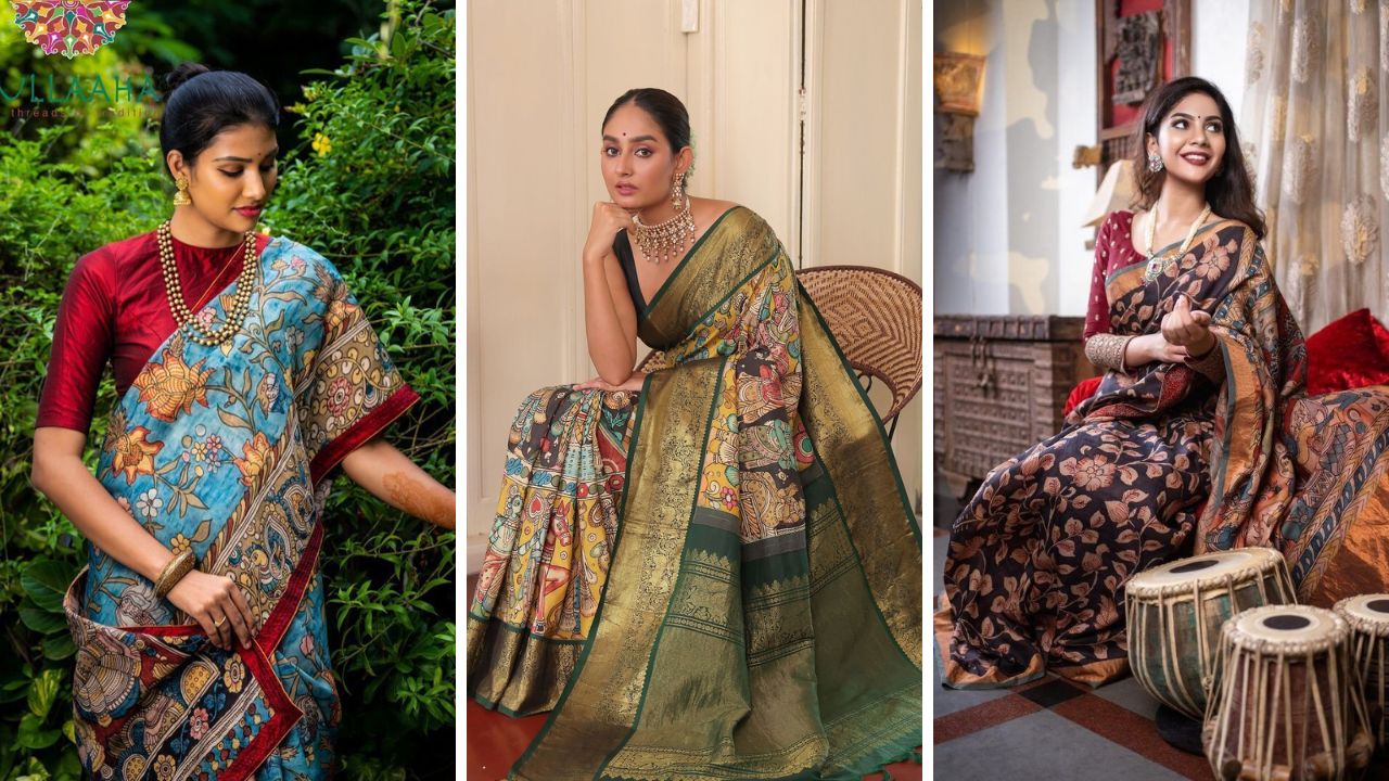 पारंपरिक कलेचा अप्रतिम संगम! जाणून घ्या कलमकारी साडीच्या सौंदर्याची खास वैशिष्ट्य