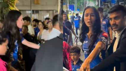 Hardik Pandya ची गर्लफ्रेंड महिका शर्मा मुलगा अगस्त्यासाठी पापाराझींवर संतापली! सोशल मिडियावर Video viral