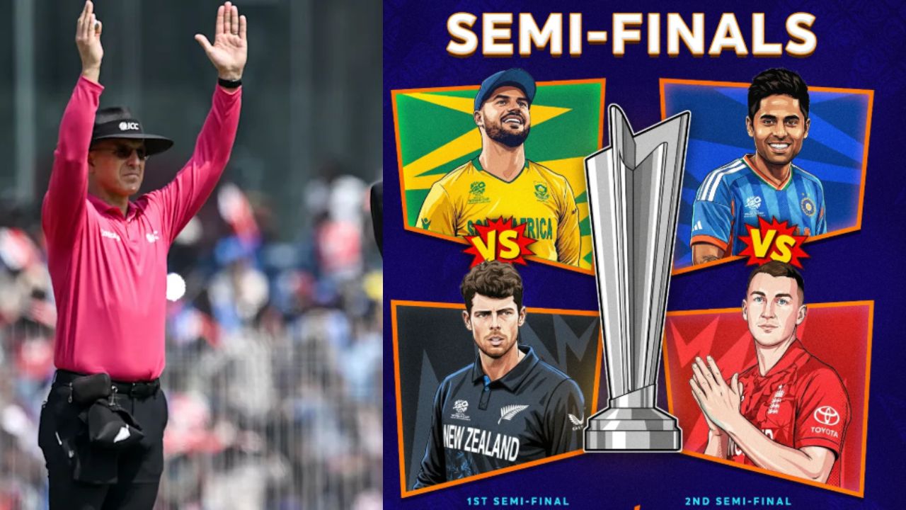 T20 World Cup 2026: उपांत्य फेरीच्या सामन्यांसाठी ICC कडून अंपायर्सची घोषणा; IND vs ENG सामन्यात ‘या’ दिग्गज पंचांचा असणार पहारा
