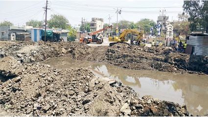 Ahilyanagar News: रस्त्याच्या त्रासातून सुटका कधी हेणार, ठेकेदारांचा नियोजनशून्य कारभार
