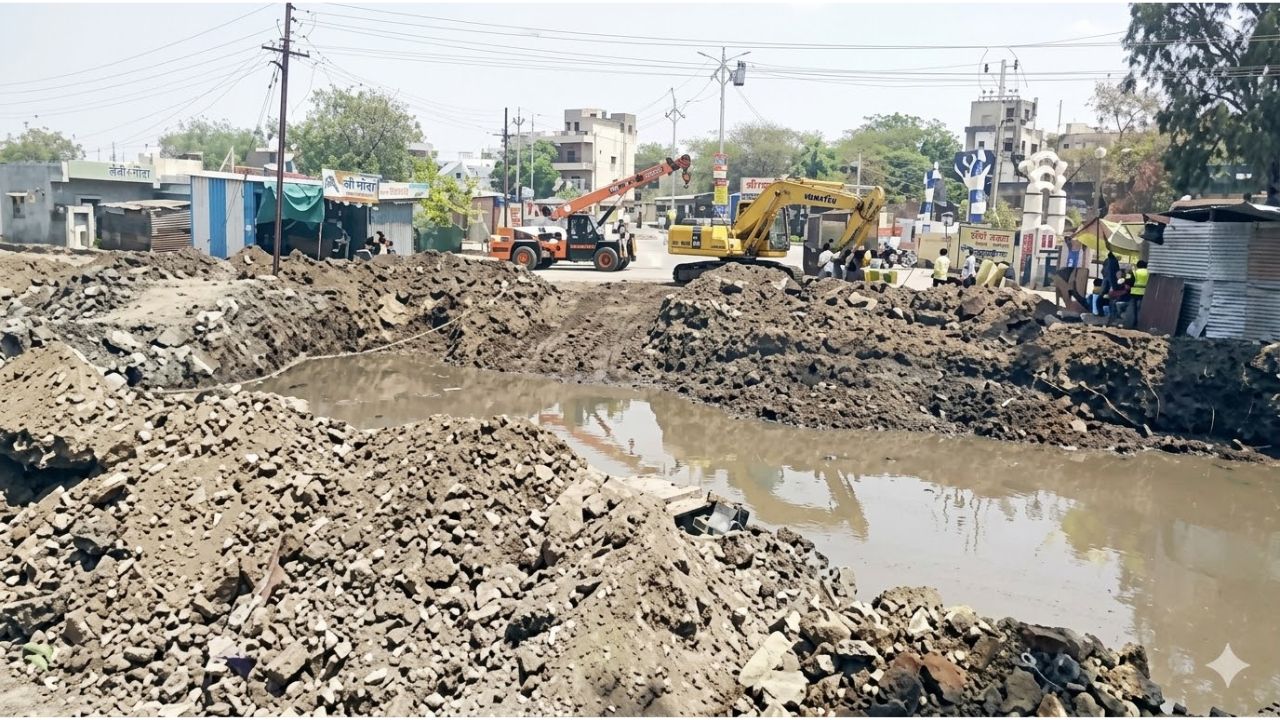 Ahilyanagar News: रस्त्याच्या त्रासातून सुटका कधी हेणार, ठेकेदारांचा नियोजनशून्य कारभार