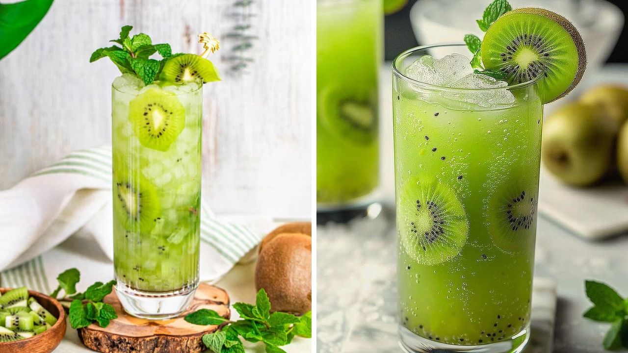 आंबटगोड चवीच्या किवीपासून तुम्ही थंडगार ड्रिंक बनवू शकता. किवीमध्ये असलेले विटामिन सी त्वचा आणि केसांसाठी फायदेशीर ठरते आणि शरीरात थंडावा टिकून राहतो.