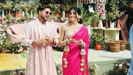 Kuldeep Yadav Wedding : संगीत आणि कॉकटेल्समध्ये पाहुण्यांसाठी शाही मेजवानी; चहल आणि कोच थिरकले कुलदीपच्या शाही सोहळ्यात