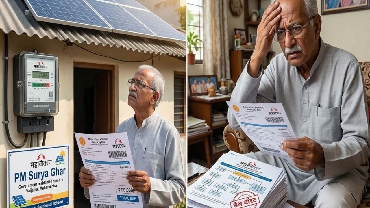 Vaijapur Solar Bill Issue: सौरऊर्जा की ‘शॉक’ ऊर्जा? वैजापूरमध्ये निवृत्त अधिकाऱ्याला 1 लाखाचे वीजबिल; नेमका गोंधळ काय?