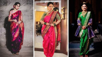 परंपरा, सौंदर्य आणि शौर्याची ओळख! महाराष्ट्राच्या नऊवारी साडीचा रंजक इतिहास आणि खास वैशिष्ट्य