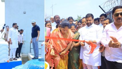 वडगाव शहराला दिलासा! ३९.३३ कोटींच्या पाणीपुरवठा योजनेतील दोन जलशुद्धीकरण केंद्रांचे लोकार्पण