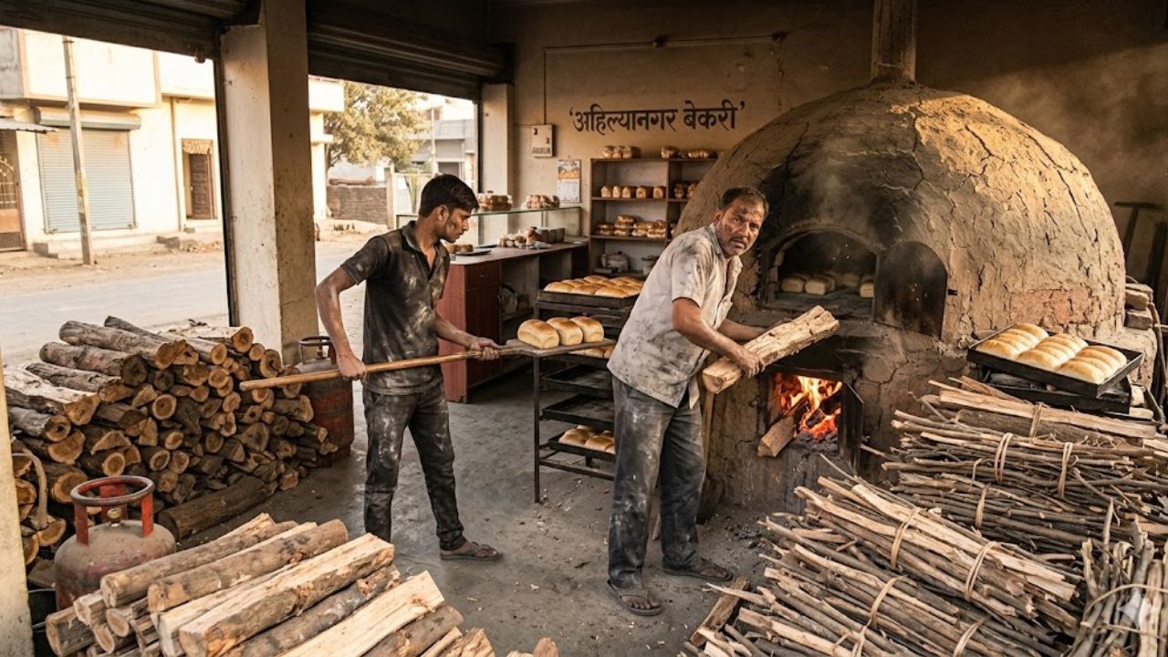 Ahilyanagar News: गॅसअभावी सरपणाच्या मागणीत वाढ! बेकरी व्यावसायिक अडचणीत