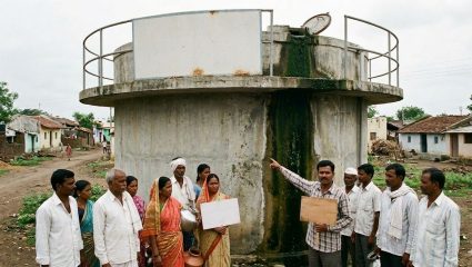Ahilyanagar : नागरिकांच्या जीवाशी होतोय खेळ; पिण्याच्या पाण्याच्या टाकीत शेवाळ, गावकऱ्यांना होतोय दूषित पाण्याचा पुरवठा
