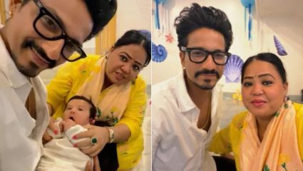 भारती सिंग आणि हर्ष लिंबाचियाने दुसरा मुलगा काजूची दाखवली झलक; ‘गोला’ला क्यूटनेसमध्ये दिली टक्कर