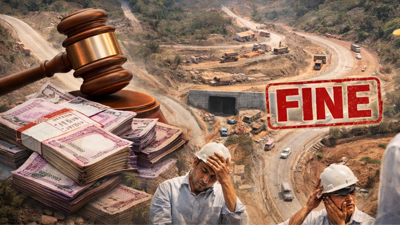 Mumbai-Goa Highway:रखडपट्टीवरून ठेकेदारांना दणका, महामार्गाचं काम रखडवणाऱ्या कंपन्यांना १६ कोटींचा दंड