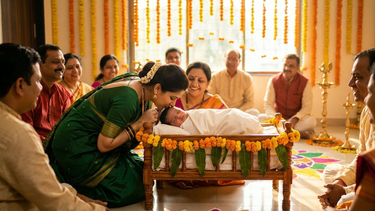 बाळाच्या बारशाला पाळण्यात वरवंटा का ठेवतात ? काय आहे यामागचं कारण ?