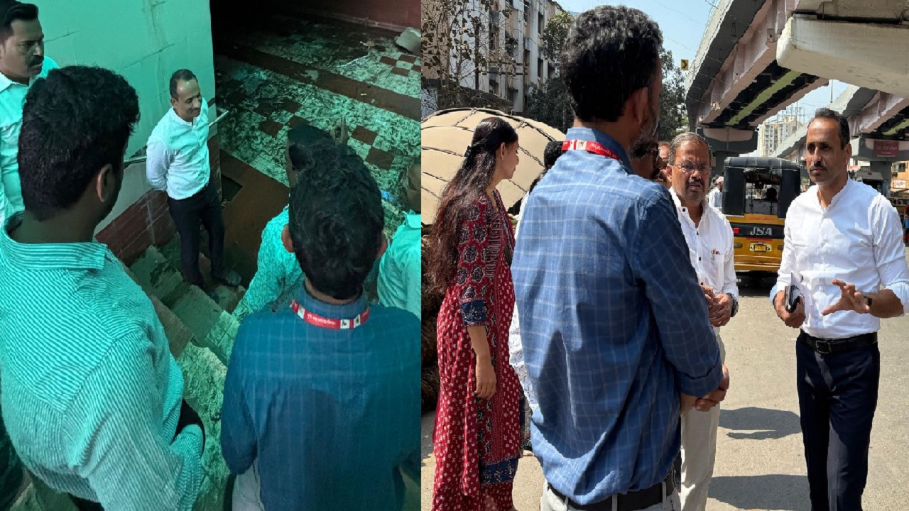 कर्वेनगर मुख्य उड्डाणपूल चौक समस्यामुक्त व्हावा; नगरसेवक दुधानेंनी अधिकाऱ्यांना दाखविली दुरावस्था