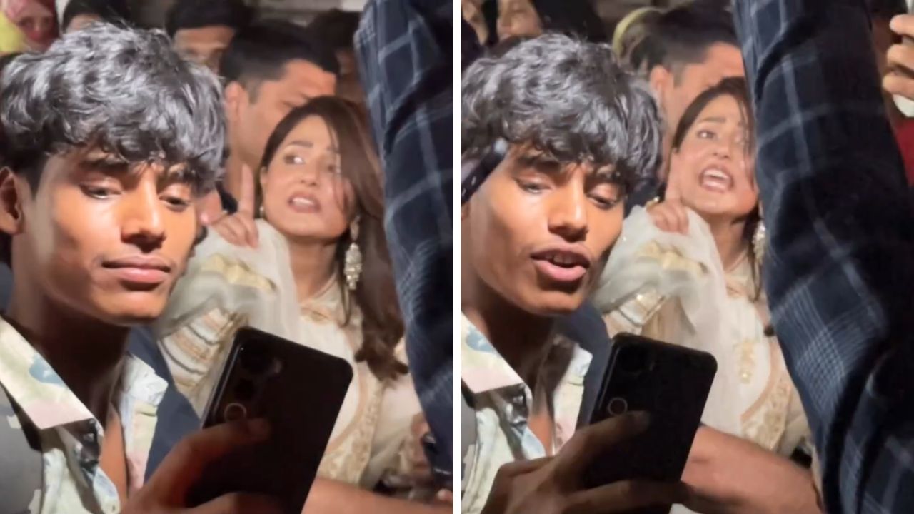 गर्दीत अडकलेल्या Hina Khan चा संताप अनावर, पापाराझींवर भडकली अभिनेत्री; नेमकं प्रकरण काय?