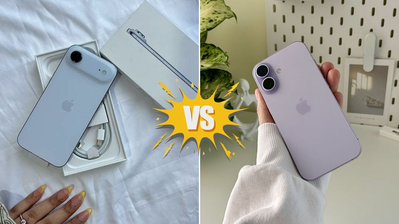 कॅमेरा तुलना - आयफोन 17 ई मध्ये 48MP फ्यूजन कॅमेरा, 2x ऑप्टिकल-क्वालिटी झूम, 4K डॉल्बी व्हिजन व्हिडिओ (60fps), सुधारित पोर्ट्रेट आणि डेप्थ कंट्रोल देण्यात आले आहे. आयफोन 17 मध्ये 48MP डुअल कॅमेरा सेटअप, अधिक चांगला लो-लाइट परफॉर्मंस, अॅडवांस इमेज प्रोसेसिंग, अधिक प्रो-लेवल व्हिडीओ फीचर्स दिले आहेत.