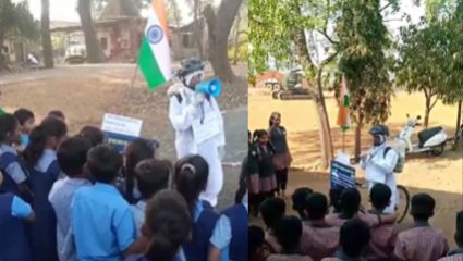 Karjat News : जागतिक हवामानशास्त्र दिनाच्या निमित्ताने सायकलपटू हिरेन हिसाळकेची जनजागृती फेरी; नागरिकांचा उत्स्फुर्त प्रतिसाद