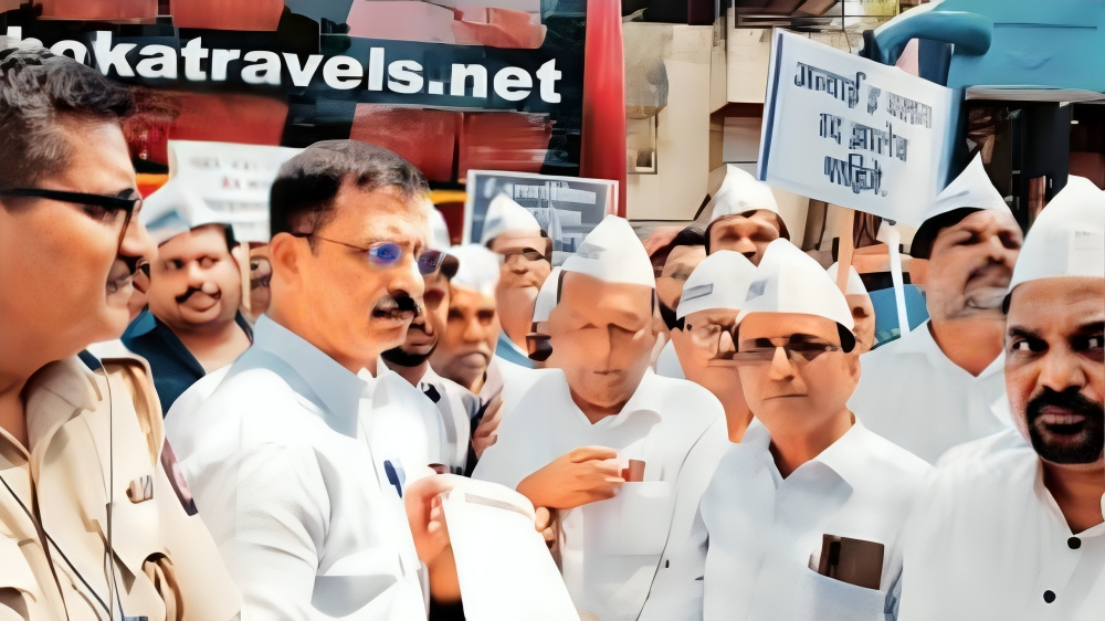 Kolhapur News :  वाहतूक संघटनांचा एल्गार; ‘ई-चलनाविरोधात आरटीओ कार्यालयावर धडक मोर्चा