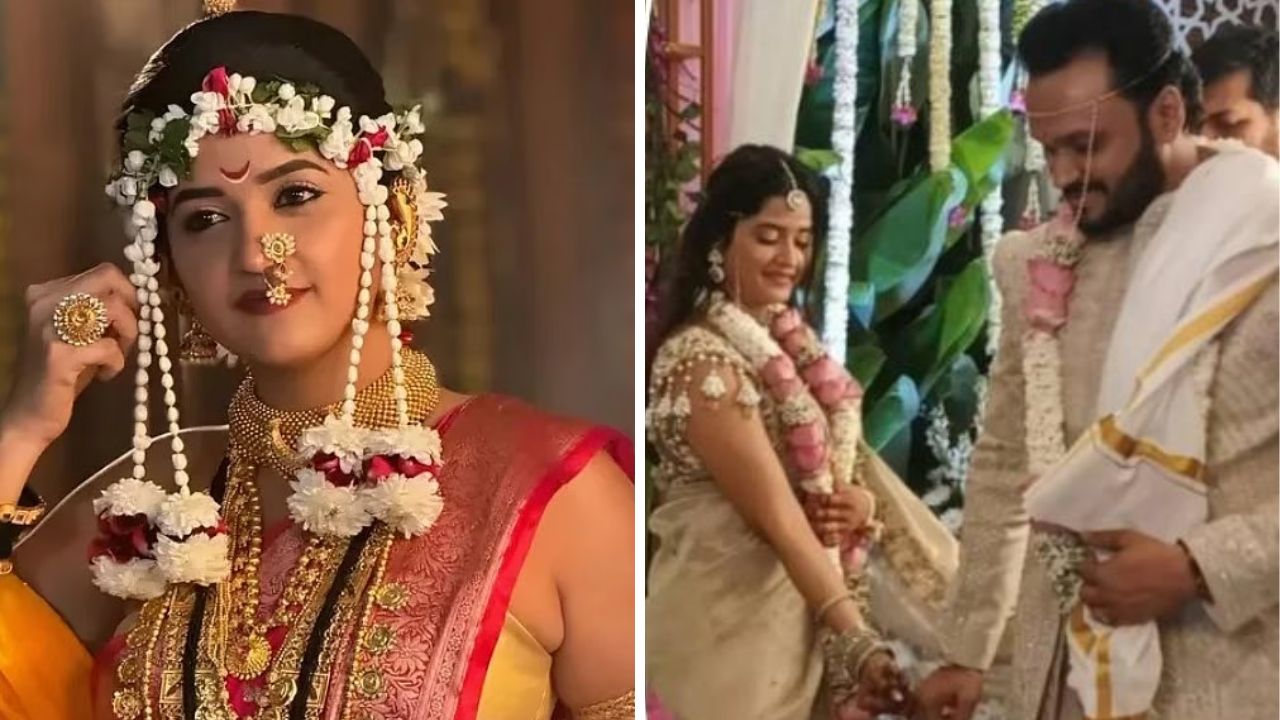 मराठी अभिनेत्रीने गुपचूप उरकलं लग्न, युवा उद्योजकाशी बांधली लग्नगाठ; पाहा फोटो