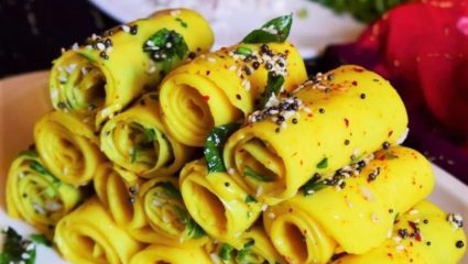 चहासोबत लुटा गुजराती खांडवीचा मजा, नाश्त्यासाठीचा परफेक्ट हेल्दी पर्याय; रेसिपी नोट करा