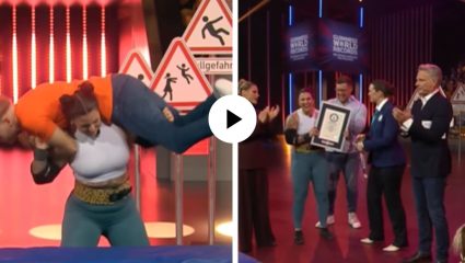 अजबच! महिलेने पुरुषांना उचलून जमिनीवर पटकण्याचा बनवला वर्ल्ड रेकॉर्ड; गिनीजने शेअर केला Video