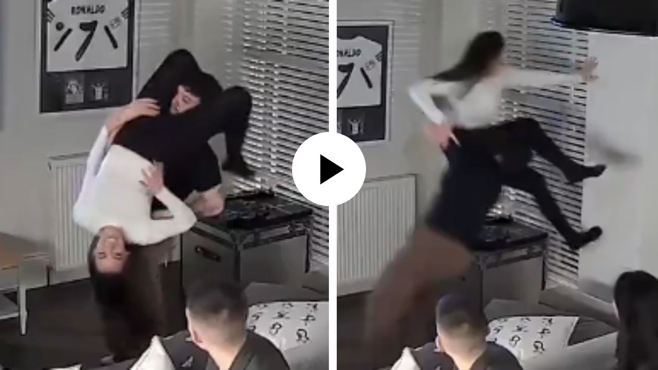 गर्लफ्रेंडसोबत स्टंट करणं चांगलंच महागात पडलं, डोक्यावर उचलताच मान तुटली अन् घटनेचा Video Viral