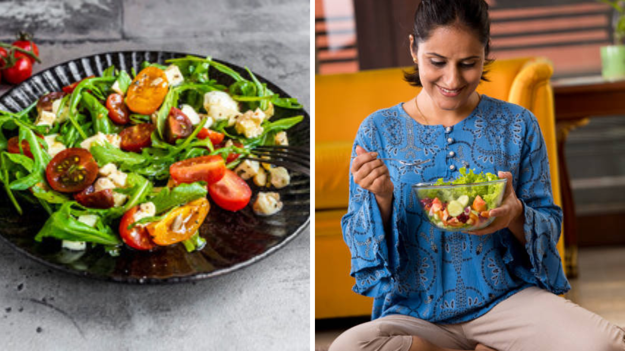 45 दिवस रोज Salad खाल्ल्याने काय होते? किती किलो कमी होते वजन, पचनावर काय होतो परिणाम