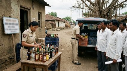 Ahilyanagar News: ठराव गेला केराच्या टोकरीत! दारूबंदी असूनही राजुरीत अवैध दारू विक्री सुरु