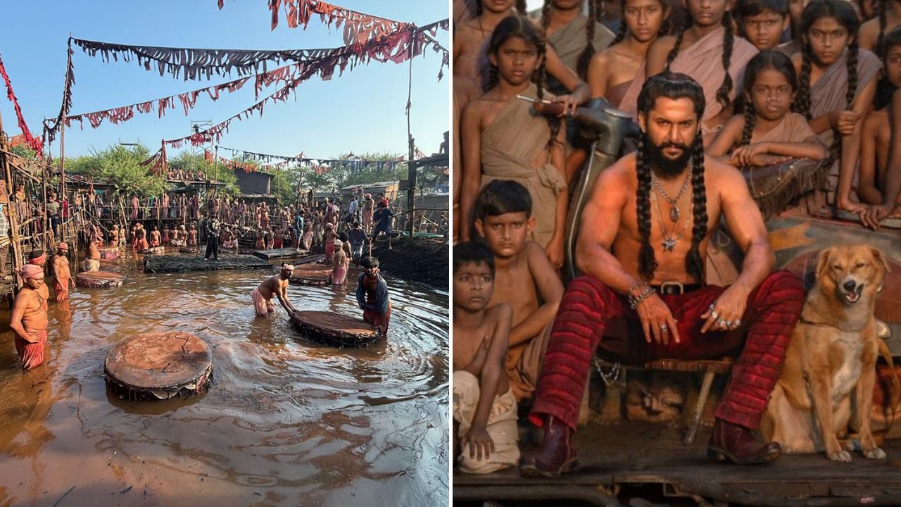 60 घरे, 100 टँकर पाणी; ‘द पॅराडाइज’ मधील ‘आया शेर’ गाण्यासाठी उभारला 2.5 एकरांचा भव्य सेट