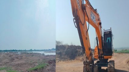 अवैध माती, मुरुम उत्खनन जोमात; वरवंड येथील प्रकार; पाटबंधारे विभागाचे अधिकारी हतबल