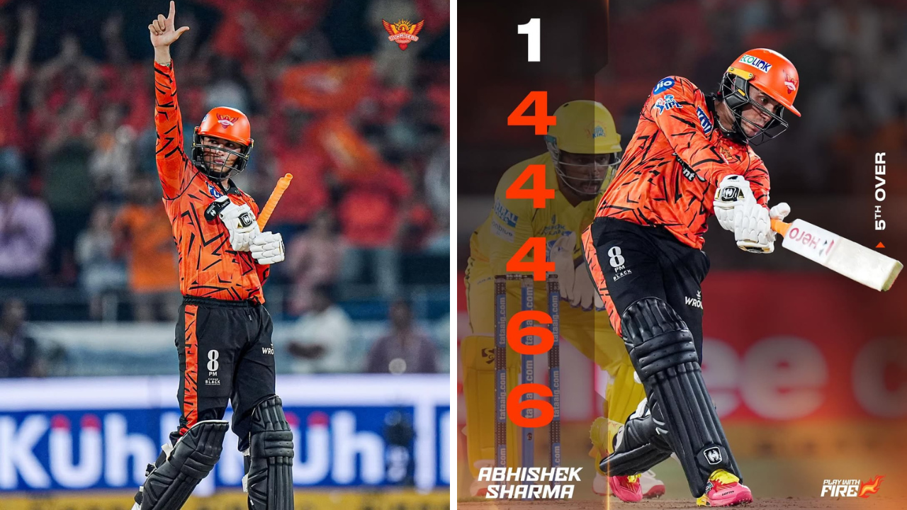Abhishek Sharma: 1 षटकात 24 धावा, SRH साठी सर्वात वेगवान अर्धशतक; अभिषेक शर्माने CSK ला रडवले, नवा रेकॉर्ड