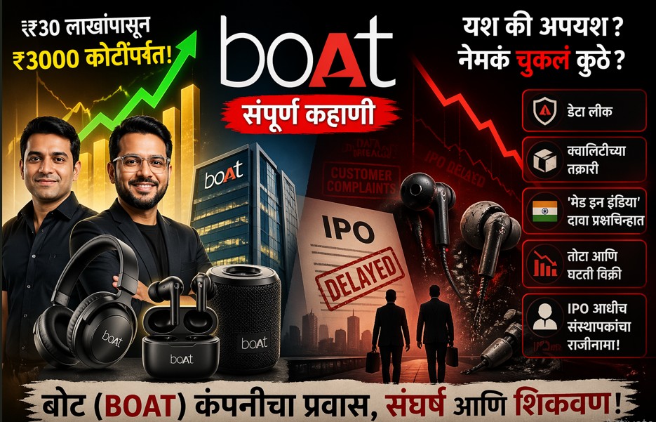 Boat Story :- 30 लाखांपासून 3000 कोटींपर्यंत कंपनीचा प्रवास आणि घसरण: नेमकं चुकलं कुठे?