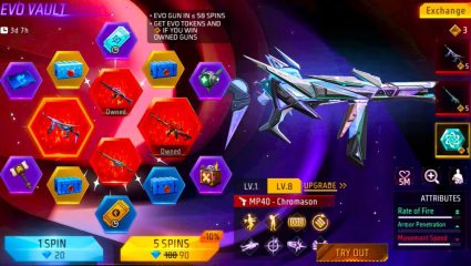 Free Fire Max: गेममध्ये सुरु झाला ईवो वॉल्ट ईव्हेंट… प्रीमियम गन स्किनसह प्लेअर्सना मिळणार हे रिवॉर्ड्स