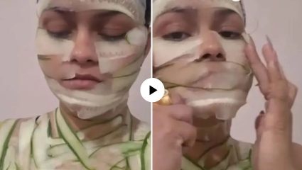 बाईईईईई… काय हा प्रकार? तरुणीने स्किनकेअरसाठी अंगाला गुंडाळली काकडीची साल, VIDEO पाहून नेटकरी म्हणाले…