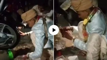 शादी तो होती रहेगी…! लग्नाच्या धामधुमीत नवरदेवाने ‘असं’ काही केलं की, पाहून हसू आवरणार नाही, VIDEO VIRAL