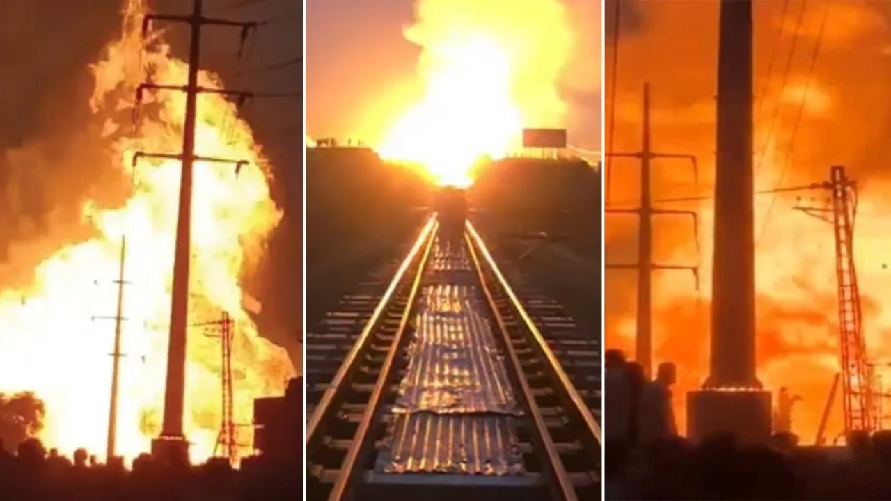 VIDEO VIRAL: पाकिस्तानच्या हरिपूरमध्ये गॅस पाईपलाईनचा स्फोट! हत्तर औद्योगिक वसाहतीत आगीचे तांडव; 8 मृत्यू अन् अनेक घरे खाक