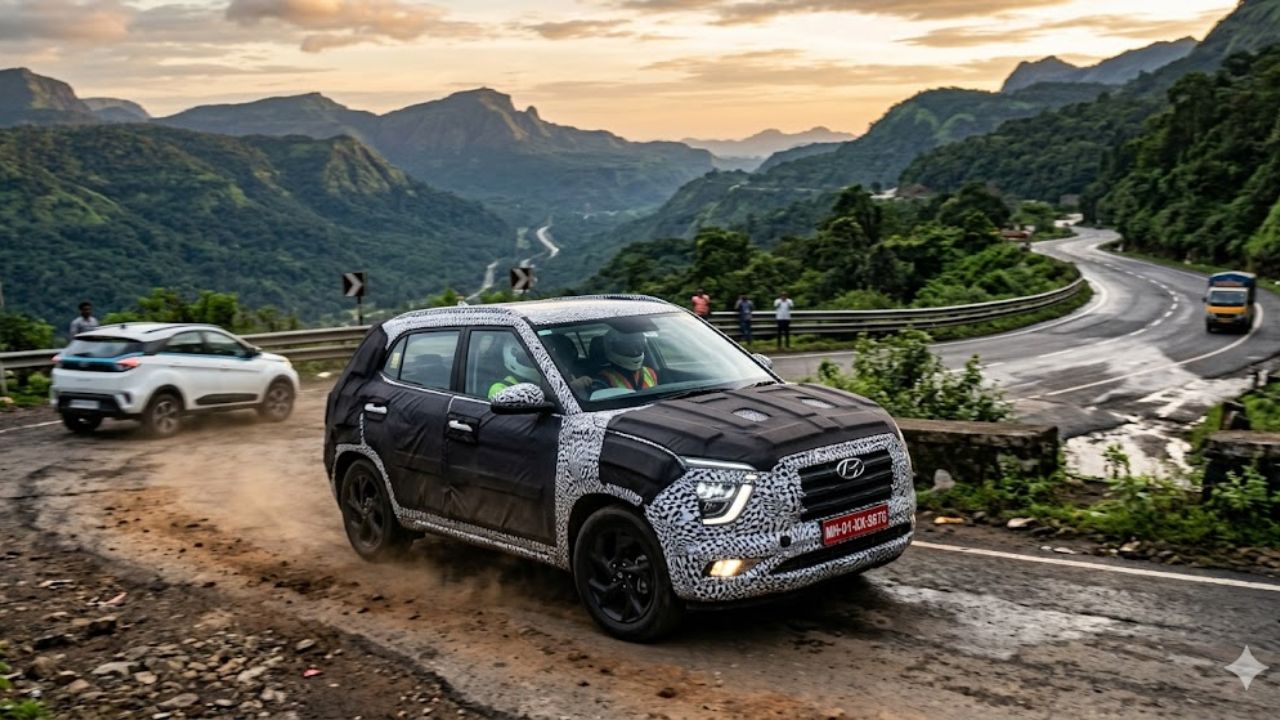 EV मार्केट गाजवण्यासाठी आम्ही पण सज्ज! Hyundai ची नवीन कार टेस्टिंग दरम्यान स्पॉट