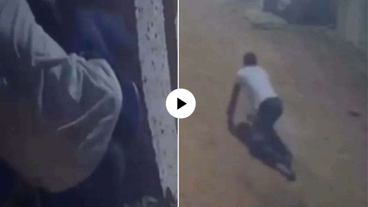 जन्माची अद्दल घडली! चोरी करायला गेला अन् धपकन पडला! चोरट्याची अशी फजिती झाली की…; VIDEO पाहून पोट धरुन हसाल
