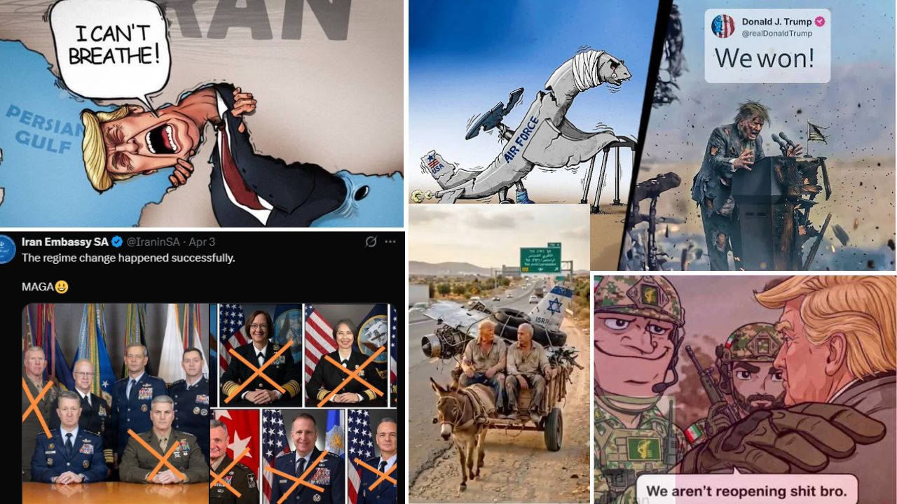 मैदानात मिसाईल्स अन् सोशल मीडियावर Memes ; इराणने ट्रम्प यांची अशी जिरवली मस्ती