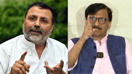 Maharashtra Politics : “BJP ने काही भुंकणारी कुत्री पाळली आहेत…: MP संजय राऊतांचे निशिकांत दुबेंवर टीकास्त्र